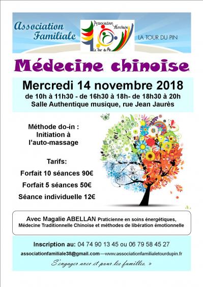 Affiche medecine chinoise seance 16