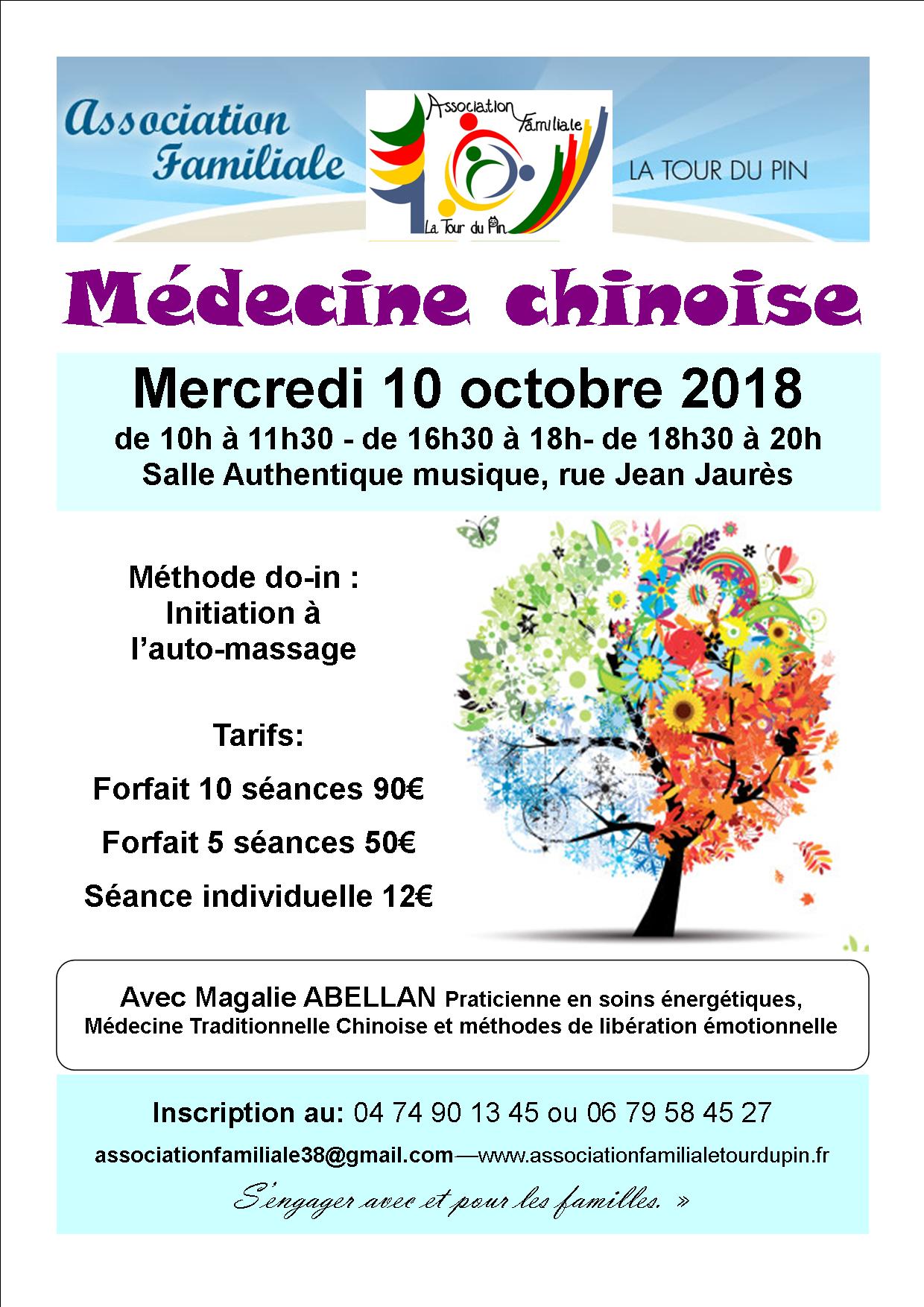 Affiche medecine chinoise seance 2